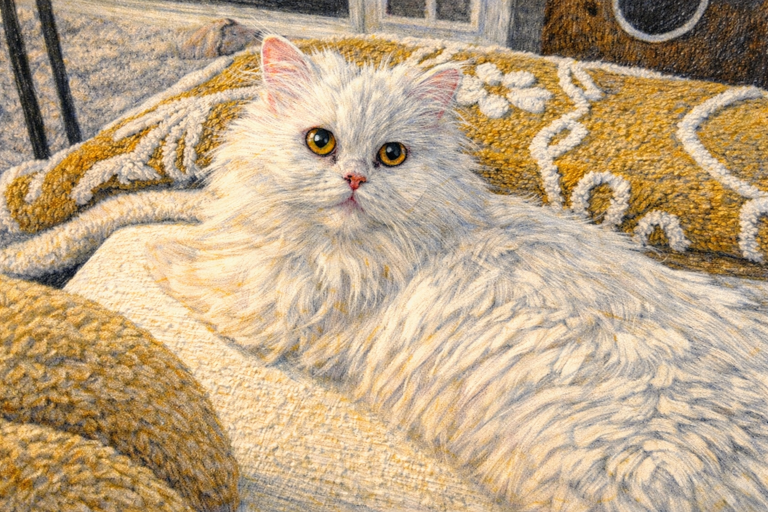 Custom Pet Portrait Framed Canvas Print