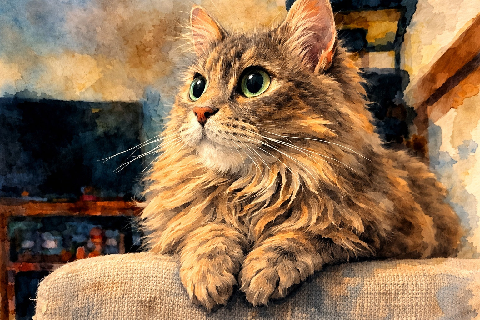 Custom Pet Portrait Framed Canvas Print